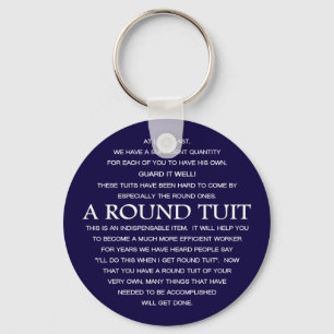 A Round Tuit Key Ring