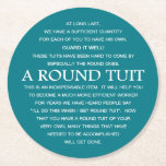 A Round Tuit Plate Paper Coaster<br><div class="desc">Fun and wise words seen in UK.  A gentle dose of humor for those of us who have a tendency to constantly put off for another day the tasks we know we ought to get done.</div>