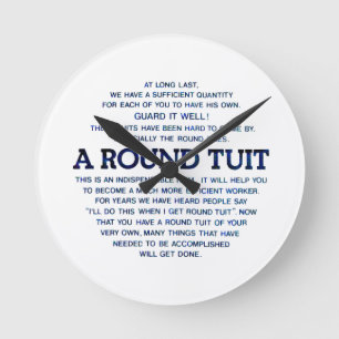 A Round Tuit Round Clock