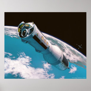 A Routine Flight to the Moon Poster