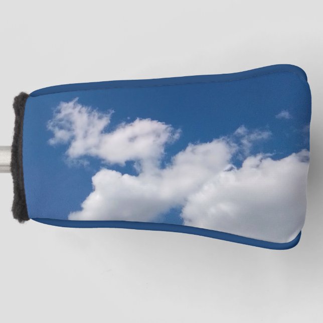 A row of clouds golf head cover (Front)