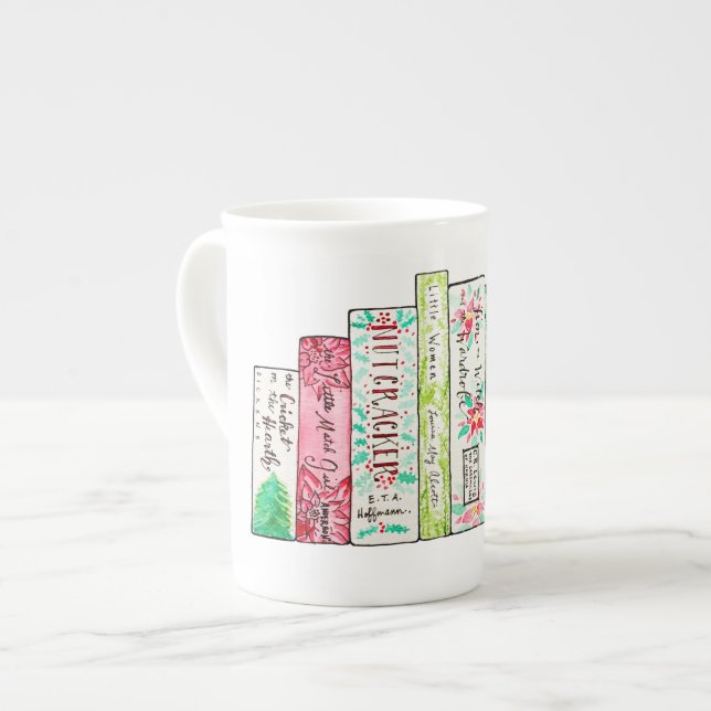 A Row of Holiday Classics Bone China Mug (Front Left)