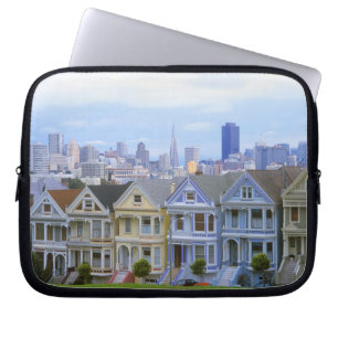 A row of Victorian homes Laptop Sleeve