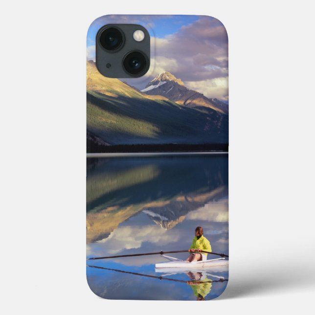 A rower on Banff Lake in the Canada MR) Case-Mate iPhone Case (Back)