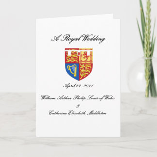 A Royal Wedding Card