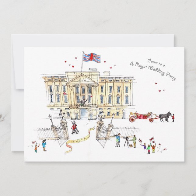 A Royal Wedding party invite (Front)