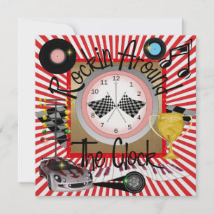 A Royally Rockin' Racing Party - SRF Invitation