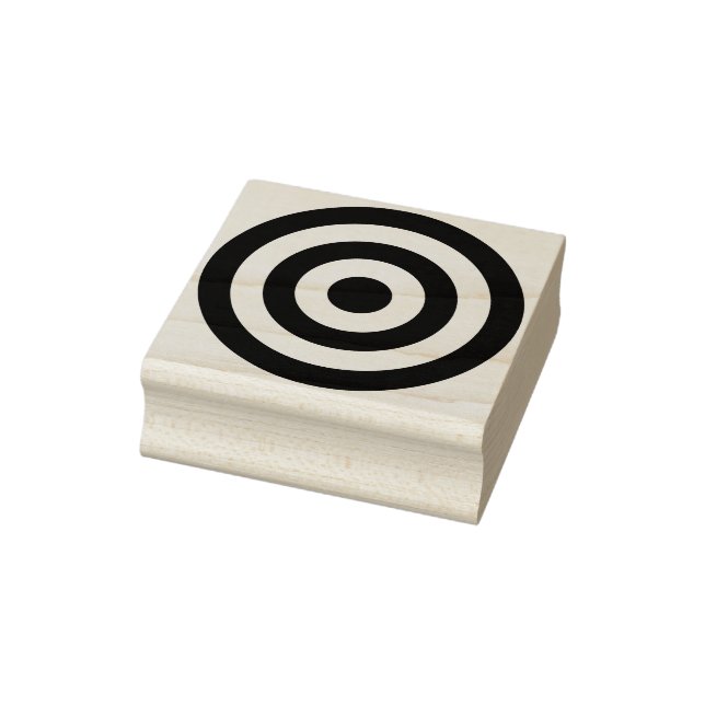 A rubber stamp of a bullseye (Stamp)