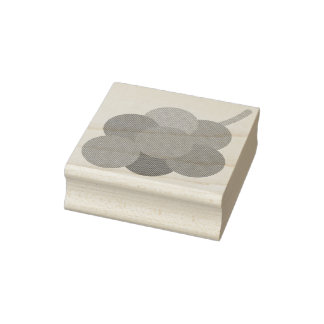 A rubber stamp of a bunch of grapes