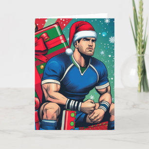 A Rugby Christmas - Rugby Greeting Card