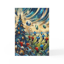 A Rugby Christmas - Rugby Greeting Card
