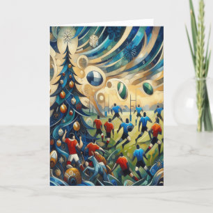 A Rugby Christmas - Rugby Greeting Card