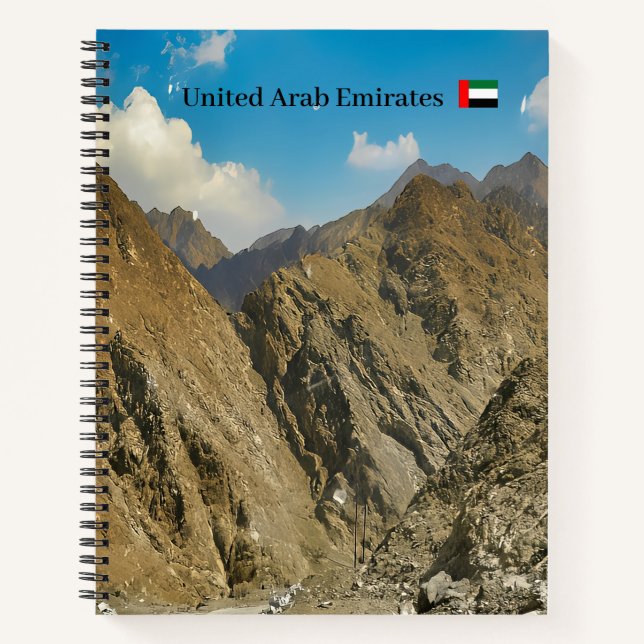 A rugged mountain pas Spiral Notebook (Front)
