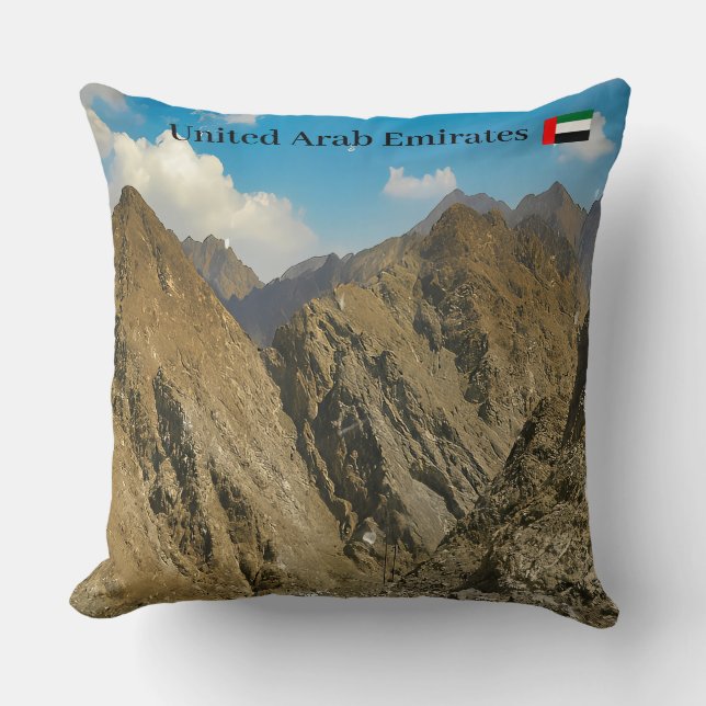 A rugged mountain pass Mug Cushion (Front)