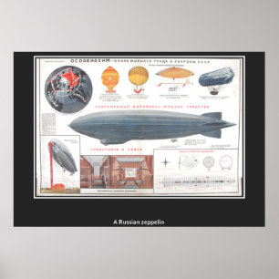 A russian Zeppelin Vintage Print