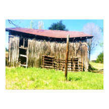 A rustic 100 year old barn Poster