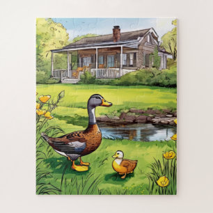 A rustic house children's jigsaw puzzle