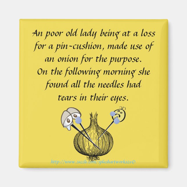 "A sad Sewing Yarn" Magnet (Front)