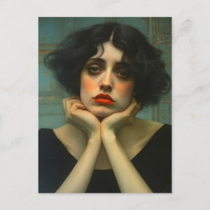 A Sad Woman Postcard