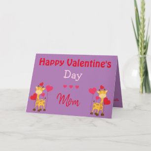 A Safari Valentine for Mum Card