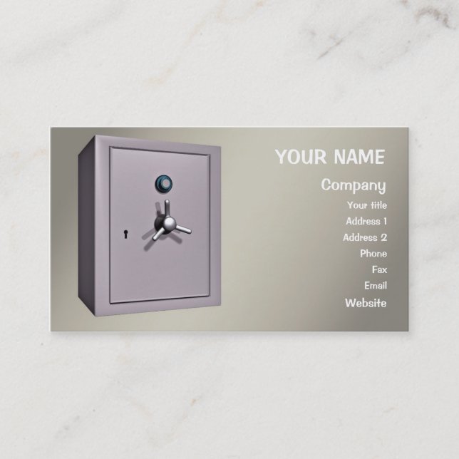 A 'safe' business card (Front)