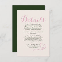 A Sage and Blush Modern Minimalist  Invitation