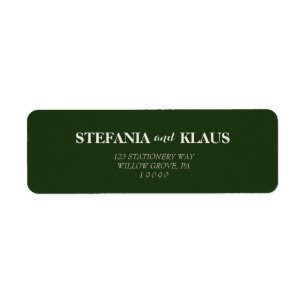 A Sage and Blush Modern Minimalist  Return Address Label