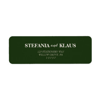 A Sage and Blush Modern Minimalist  Return Address Label