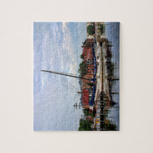A Sailboat in Annapolis Harbour Jigsaw Puzzle