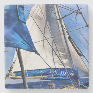 A Sailor Is An Artist And His Medium The Wind Stone Coaster