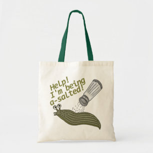 A Salted Slug Pun Tote Bag