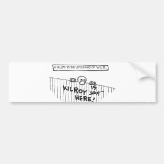 A Salute to Veterans of WWII (Kilroy) Bumper Sticker