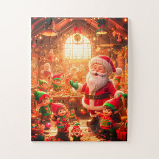 A Sample of Some of His Toys - Santa on a Holiday  Jigsaw Puzzle