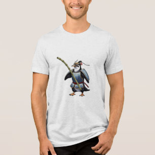 A samurai penguin f Tri-Blend shirt