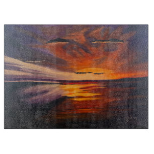 A San Diego Sunset, Original by Gary Poling Cutting Board
