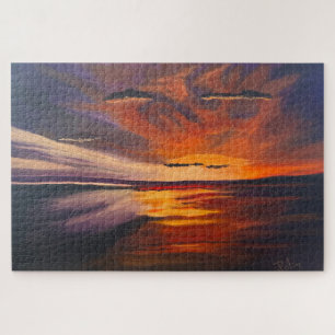 A San Diego Sunset, Original by Gary Poling Jigsaw Puzzle