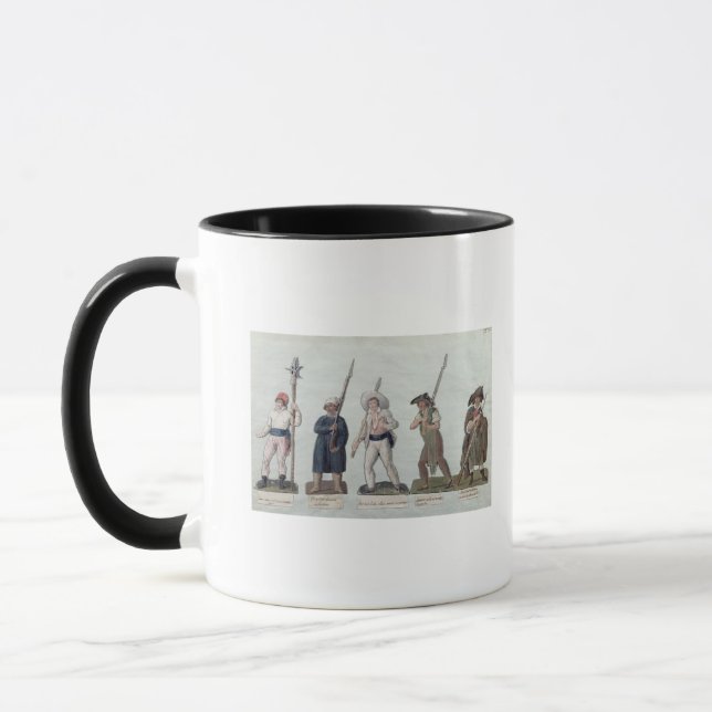 A Sans Culotte with his Pike, a Carter Mug (Left)