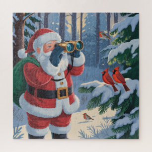 A Santa's View: Christmas Bird Watching Jigsaw Puzzle
