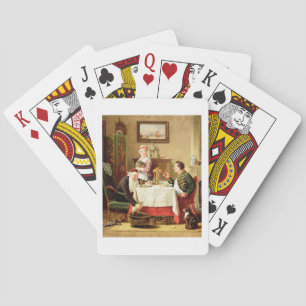 A Satisfying Meal, 1883 (oil on canvas) Playing Cards