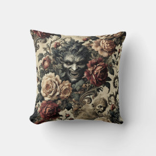 A Savage Sanctum – Gothic Victorian Design Cushion