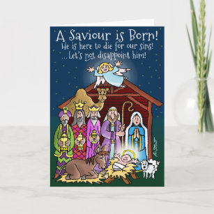 A Saviour is Born! - Holiday Card
