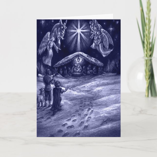 A Saviour is Born! Holiday Card (Front)