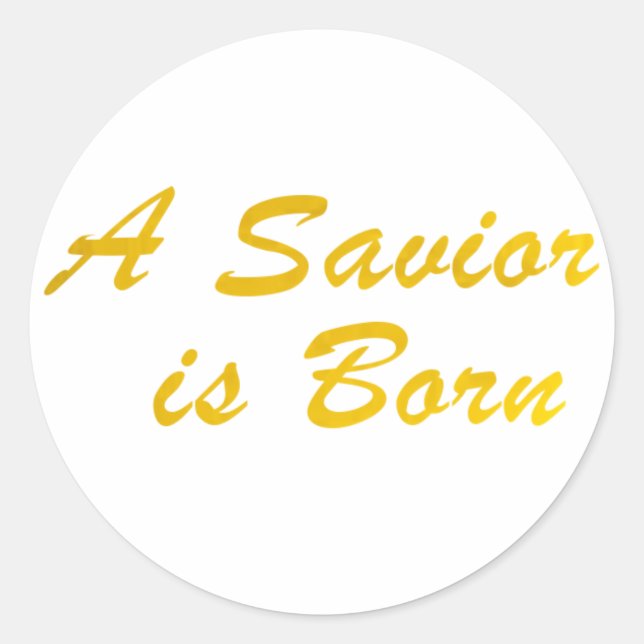 A Saviour is Born large stickers (Front)