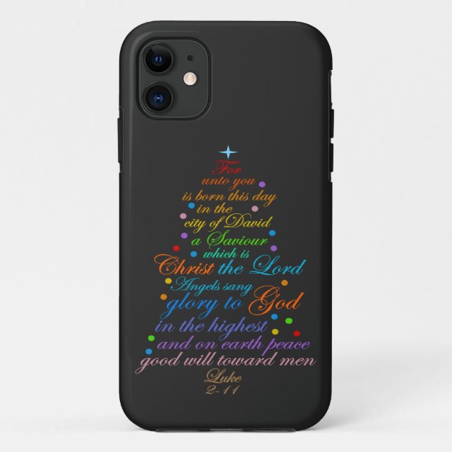 A Saviour is Born Luke 2-11 Case-Mate iPhone Case (Back)