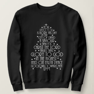 A Saviour is Born Luke 2-11 Christmas Tree Shirts