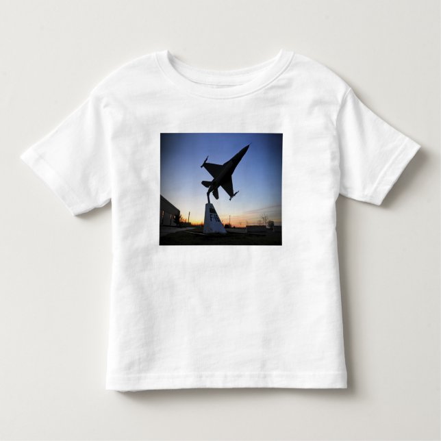 A scale model of an F-16 C Fighting Falcon Toddler T-Shirt (Front)