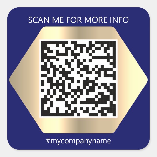 A Scan Away QR Code Sticker That Connects Word (Front)