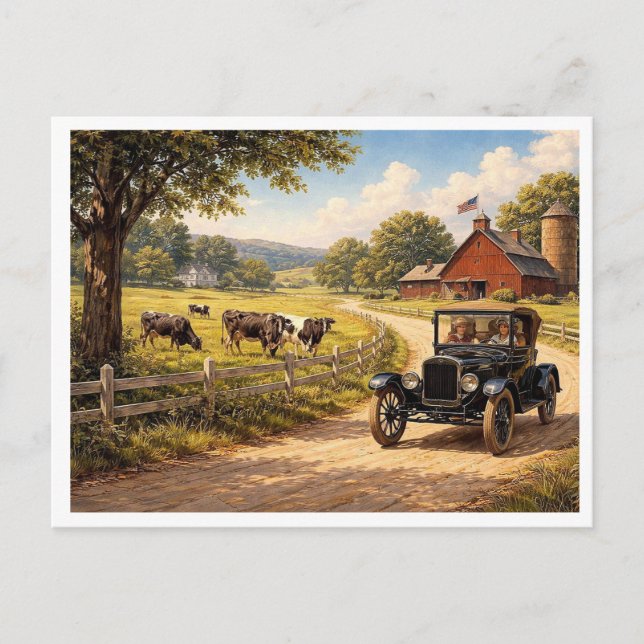 A scene from American life. Postcard (Front)