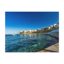 A scene from St Pauls Bay, Malta Holiday Card