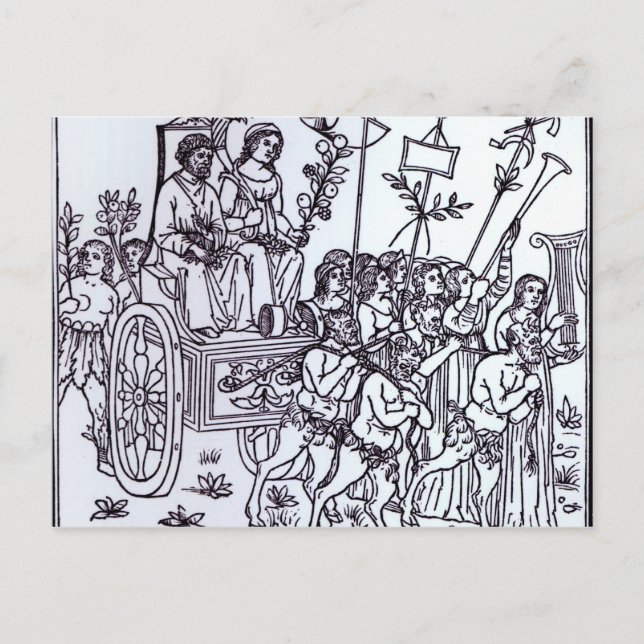 A Scene from the Decameron Postcard (Front)